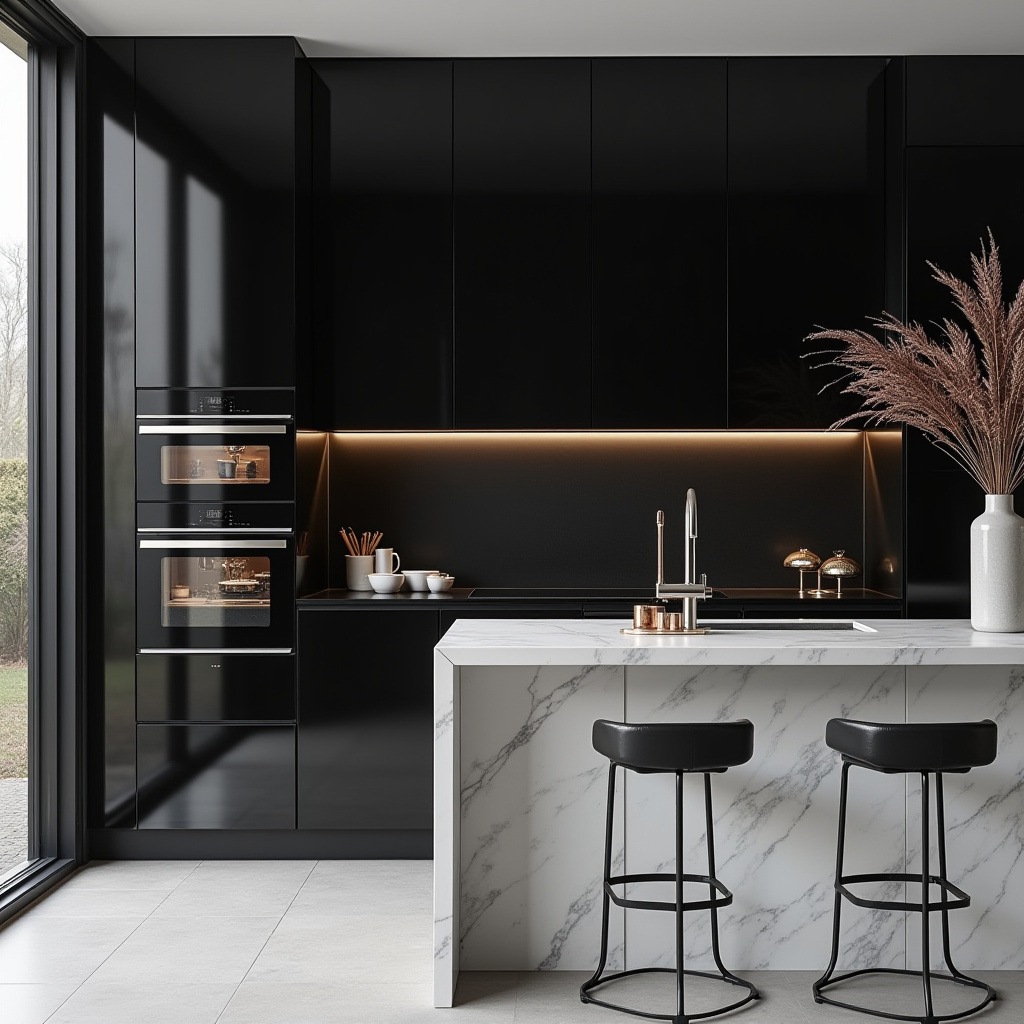 luxury black kitchen 19