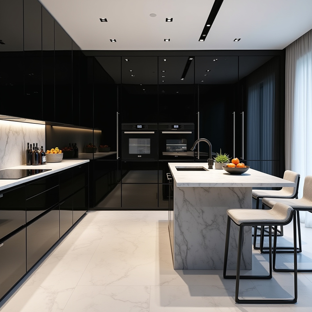 luxury black kitchen 20