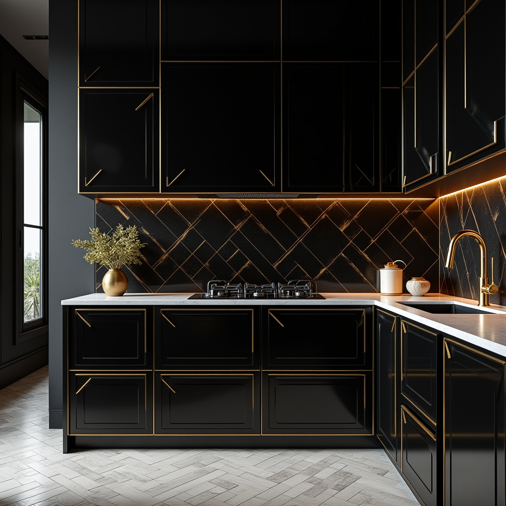 luxury black kitchen 21