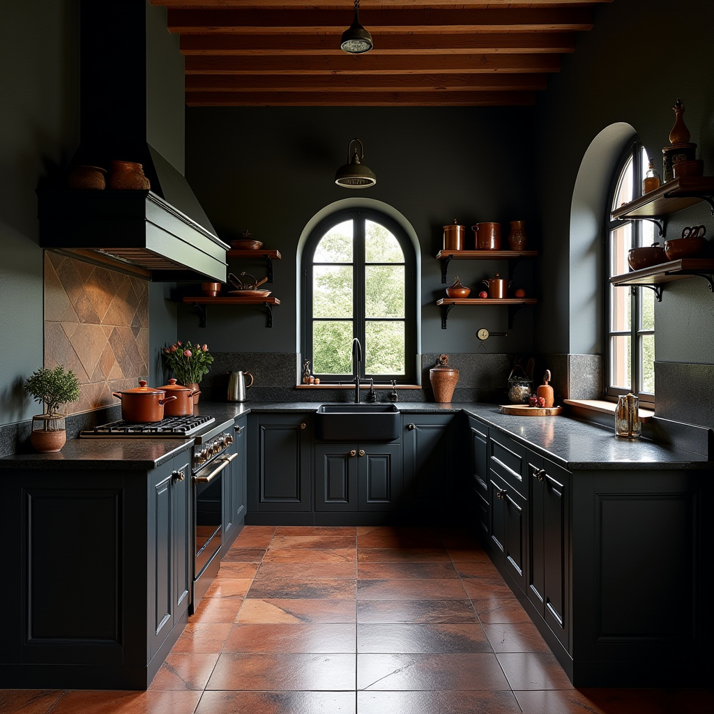 luxury black kitchen 23