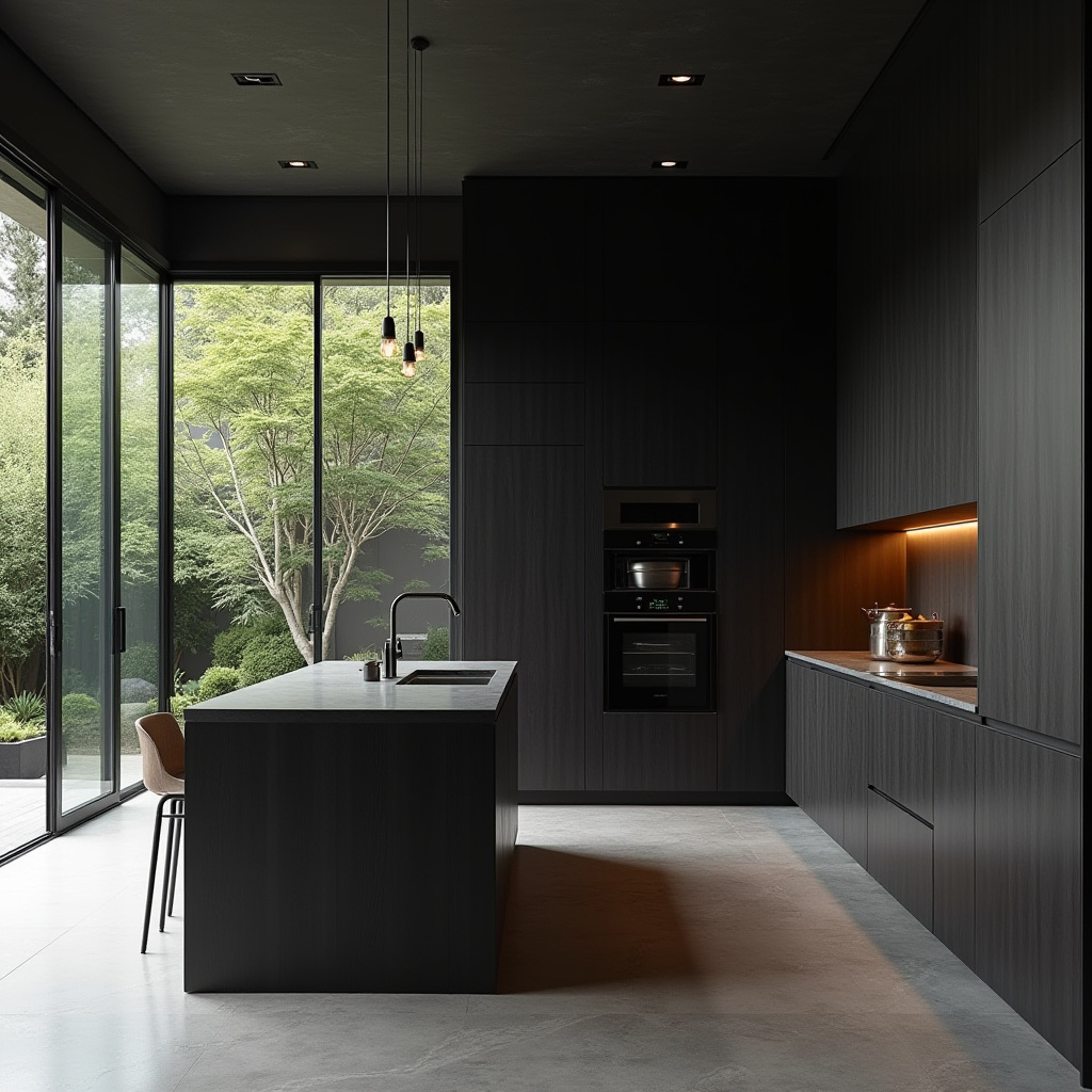 luxury black kitchen 26