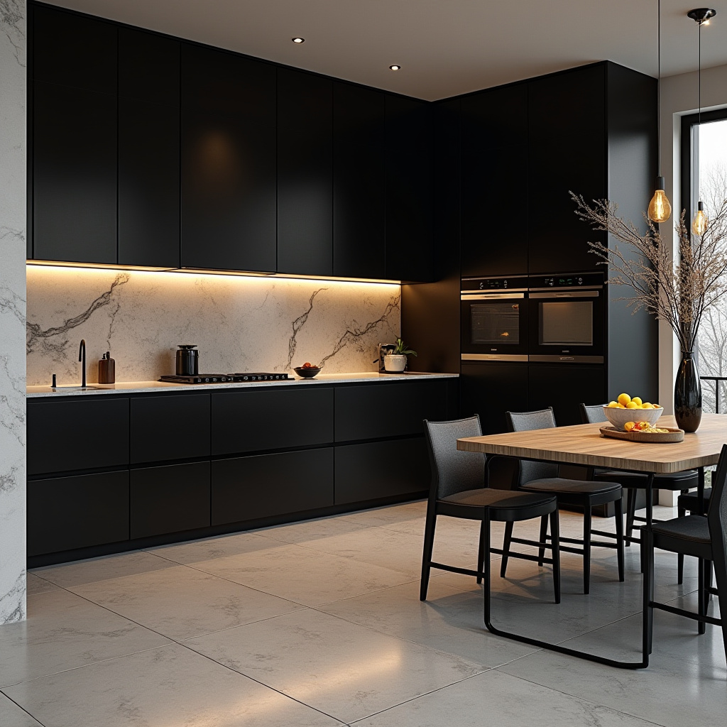 luxury black kitchen 3