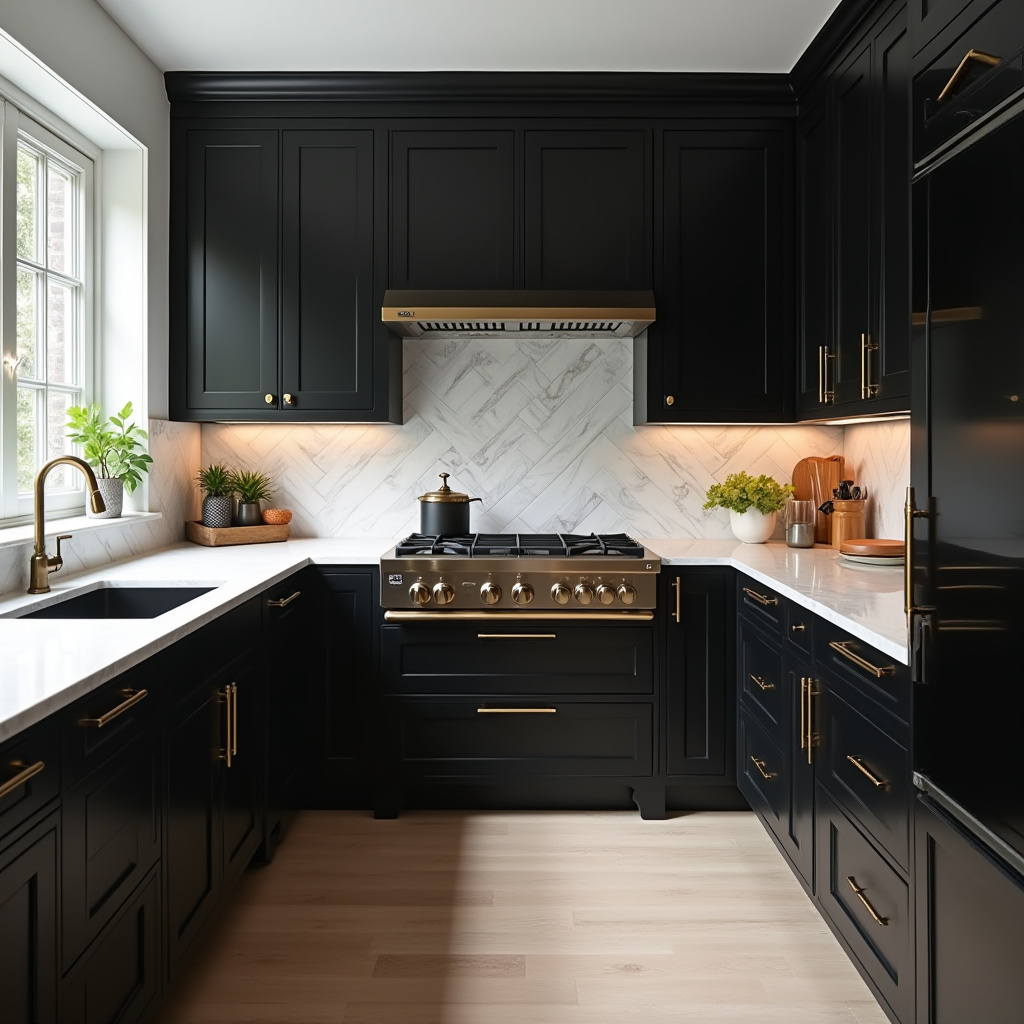 luxury black kitchen 30