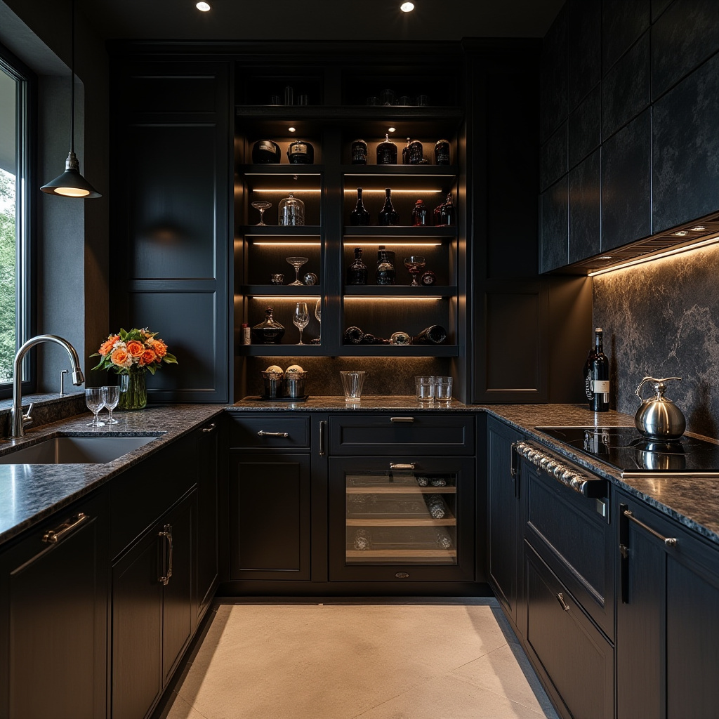 luxury black kitchen 32