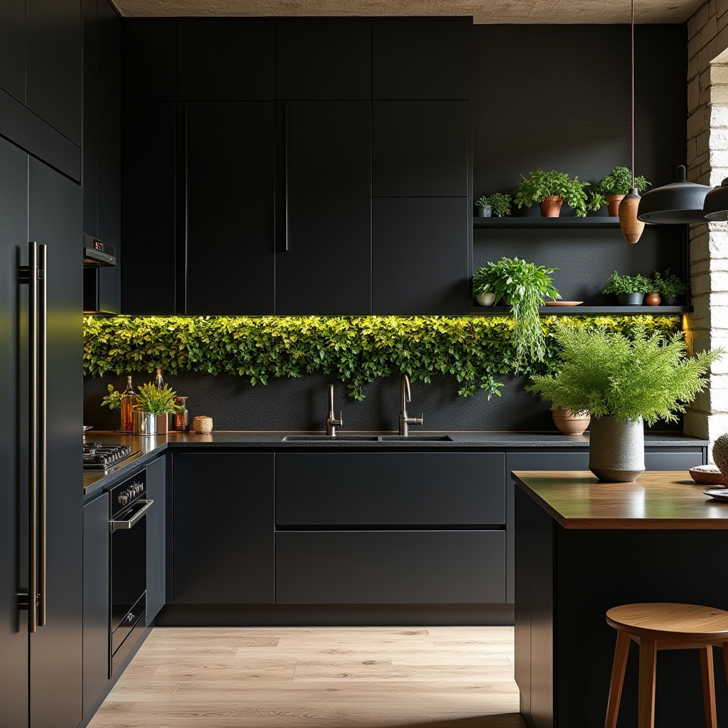 luxury black kitchen 34