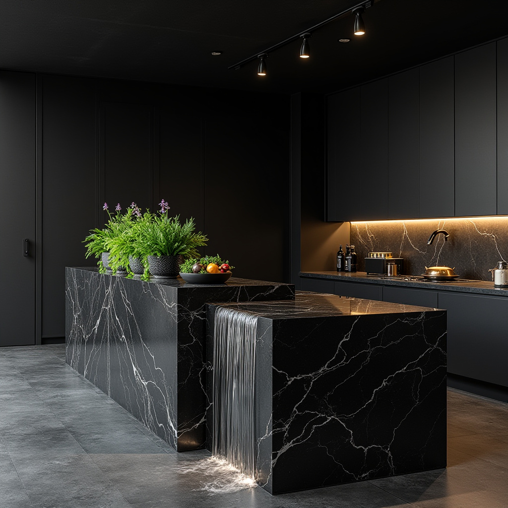 luxury black kitchen 35