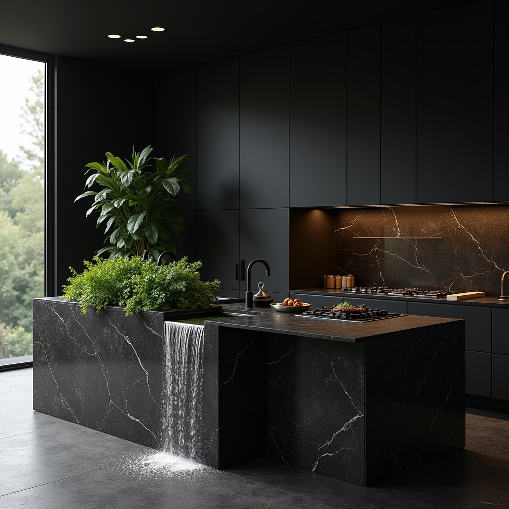 luxury black kitchen 36