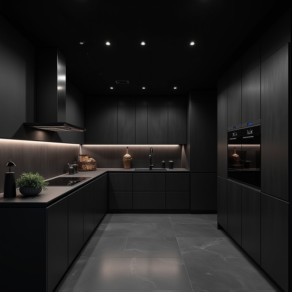 luxury black kitchen 38