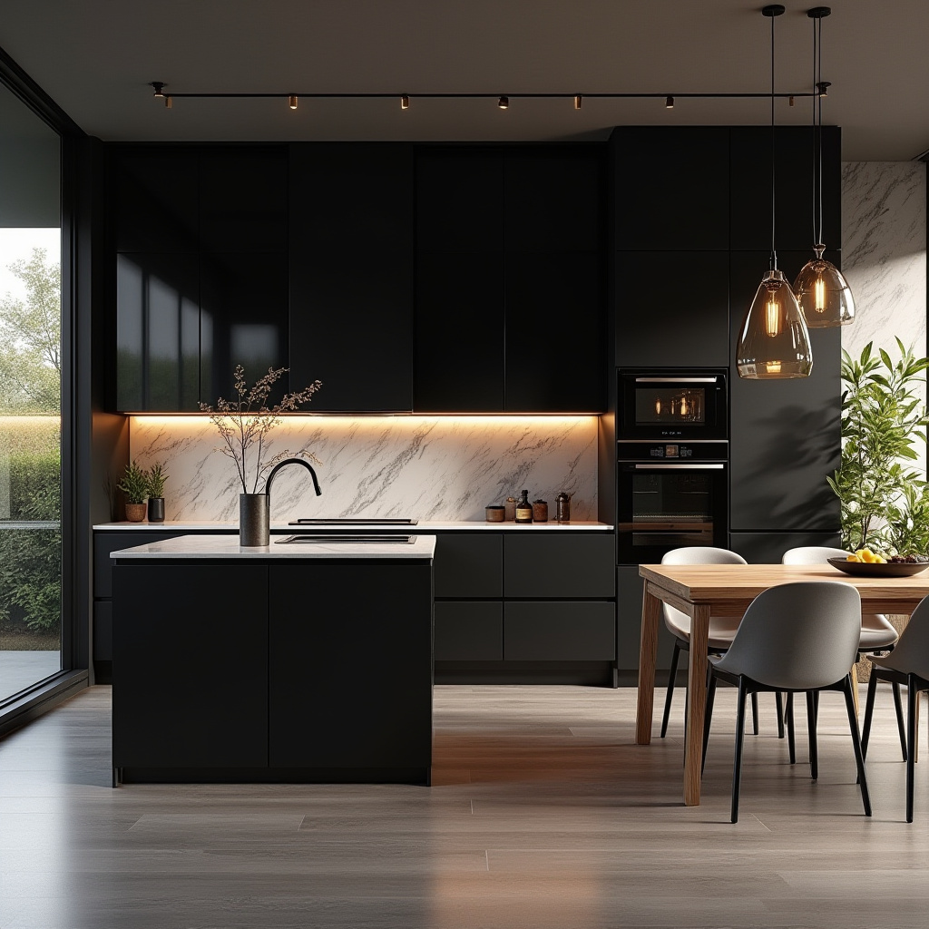 luxury black kitchen 4