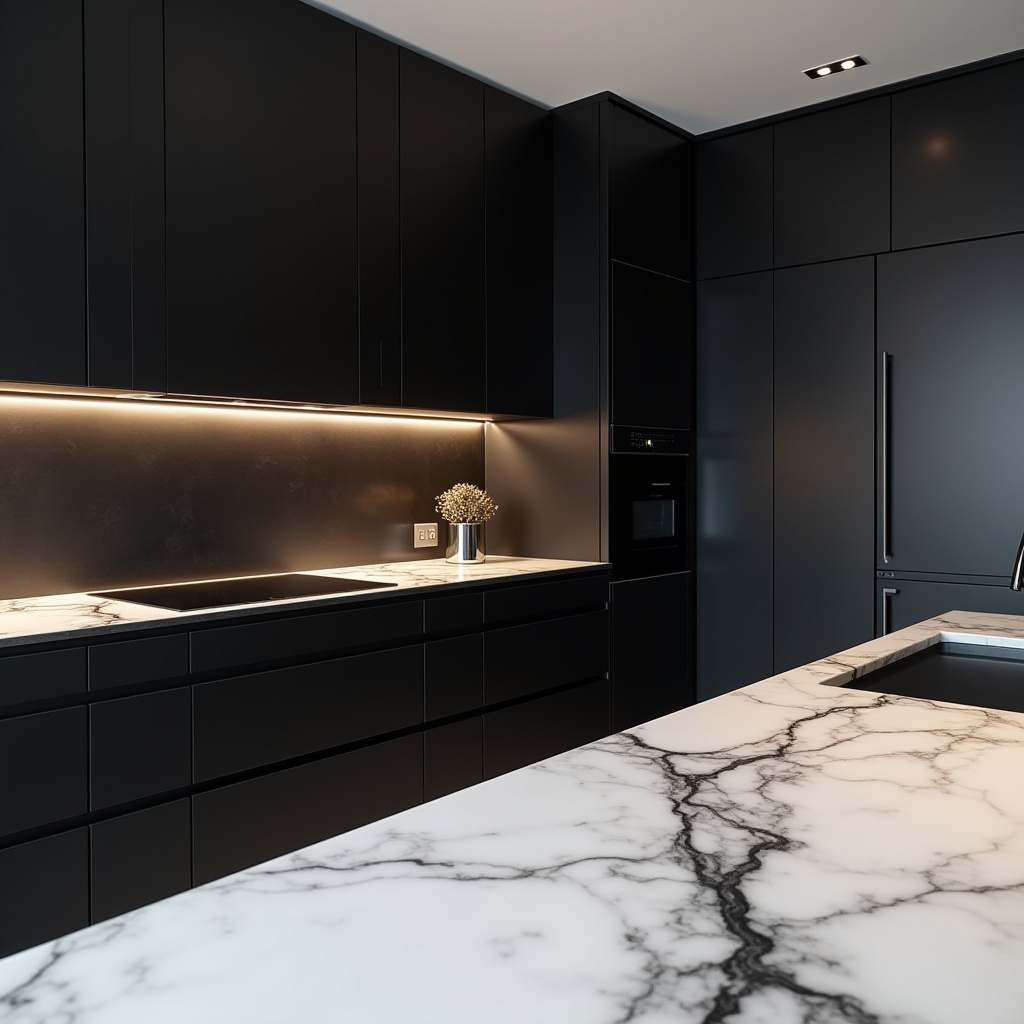 luxury black kitchen 7