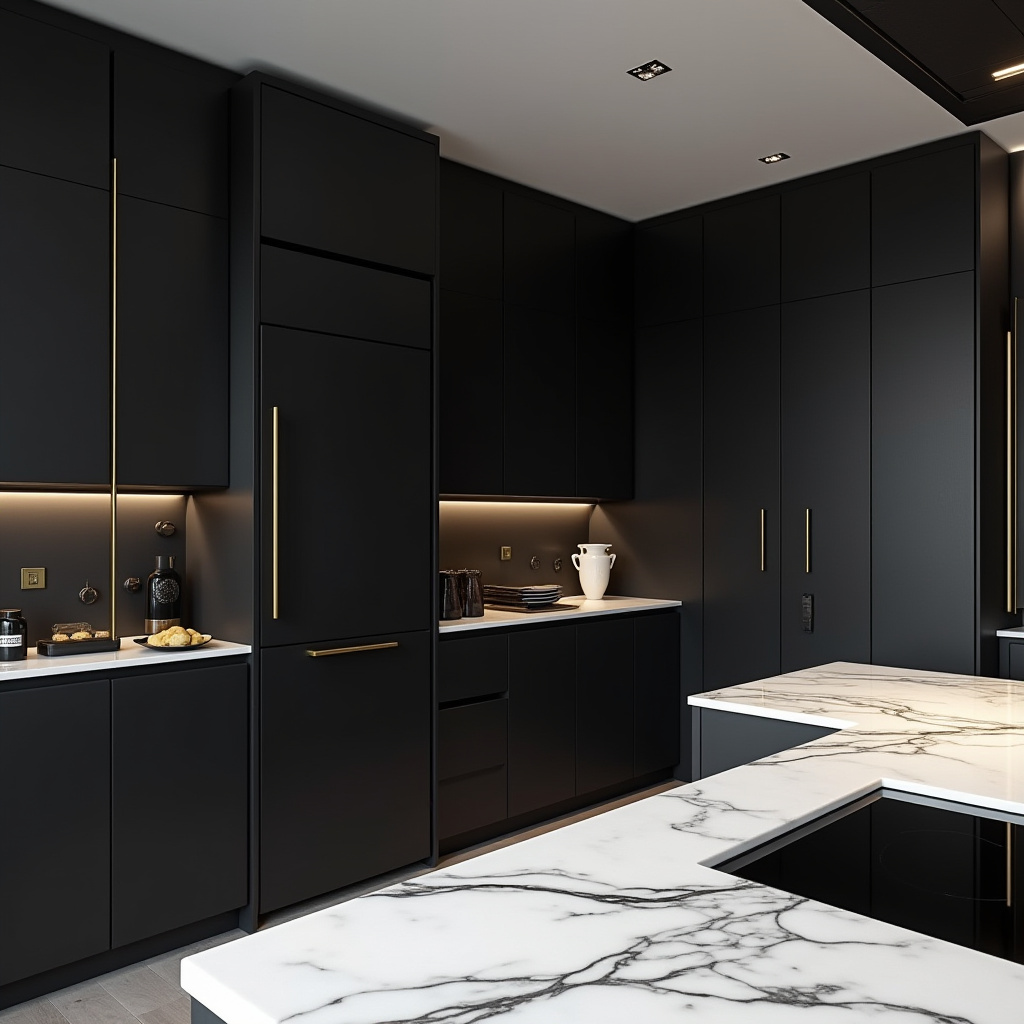 luxury black kitchen 8