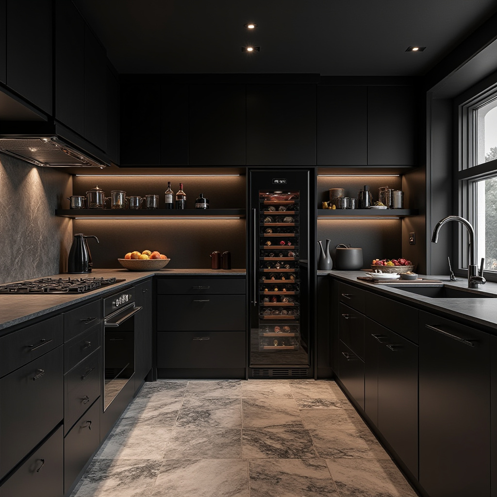 luxury black kitchen 9