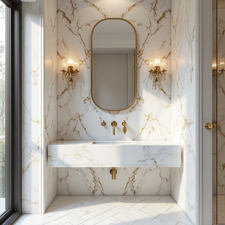 luxury powder room ideas 1