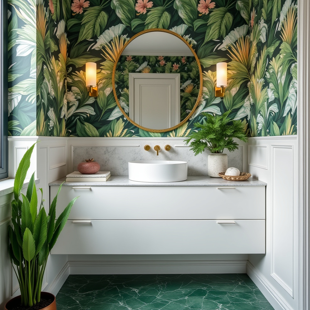 luxury powder room ideas 23