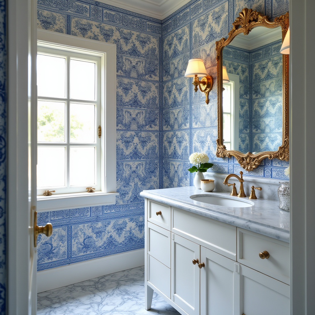 luxury powder room ideas 35