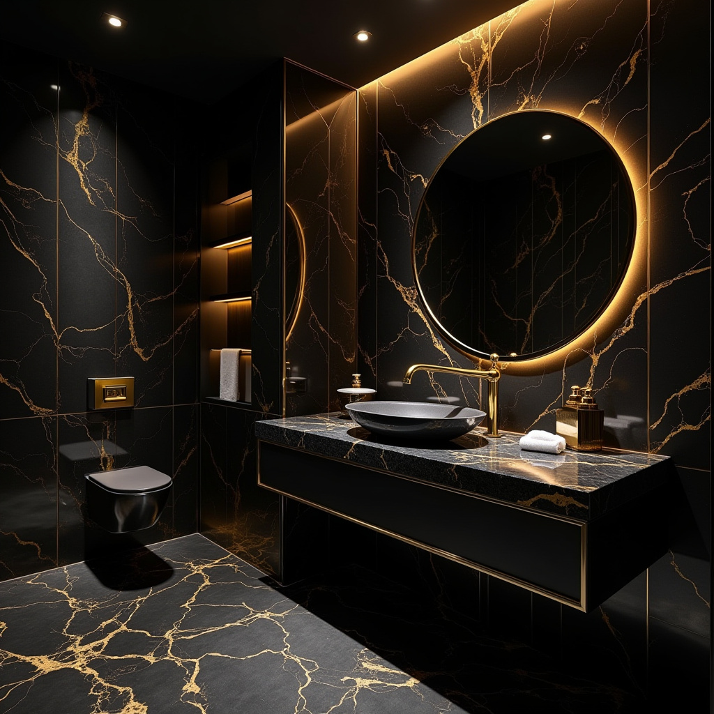 luxury powder room ideas 39
