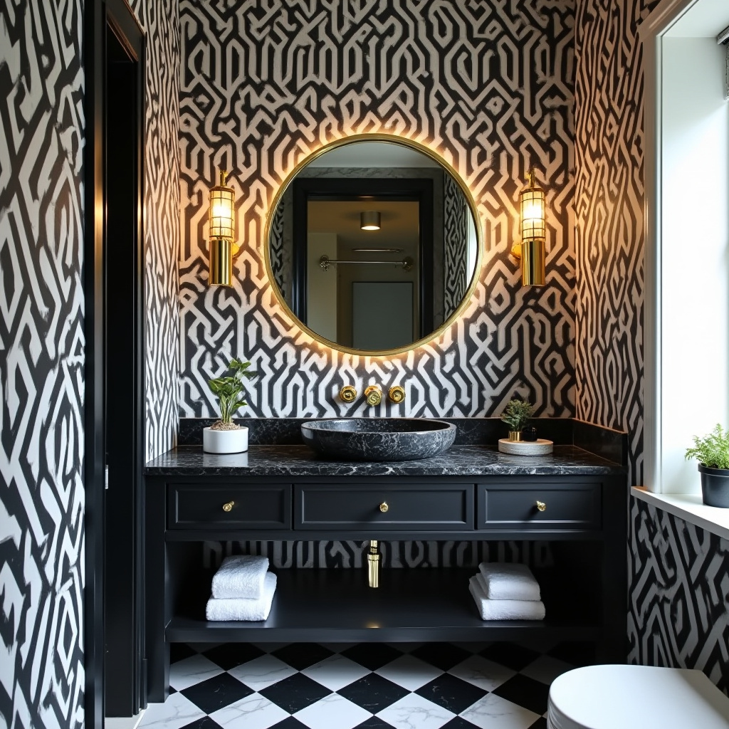 luxury powder room ideas 8