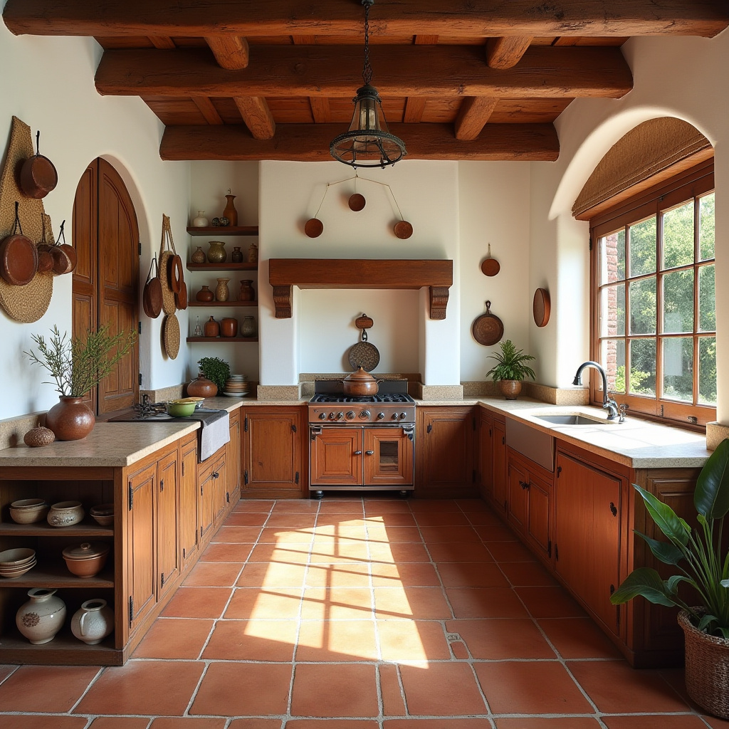 mexican style kitchens ideas 32