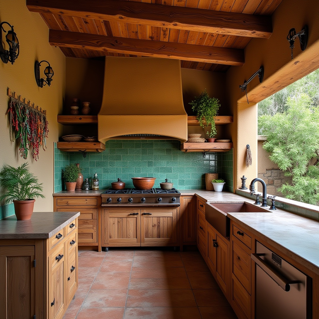 mexican style kitchens ideas 9