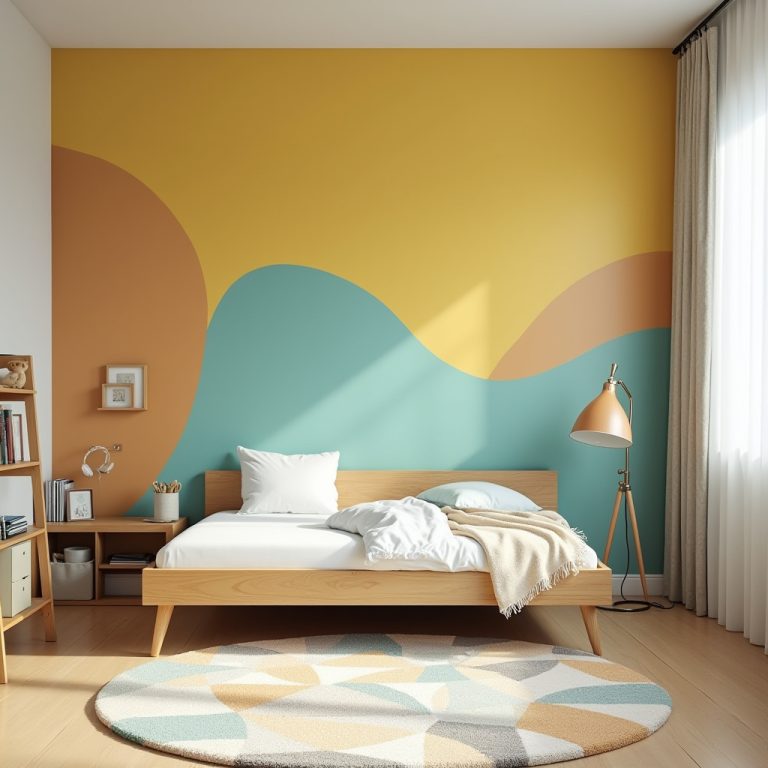 mid century kids room 1