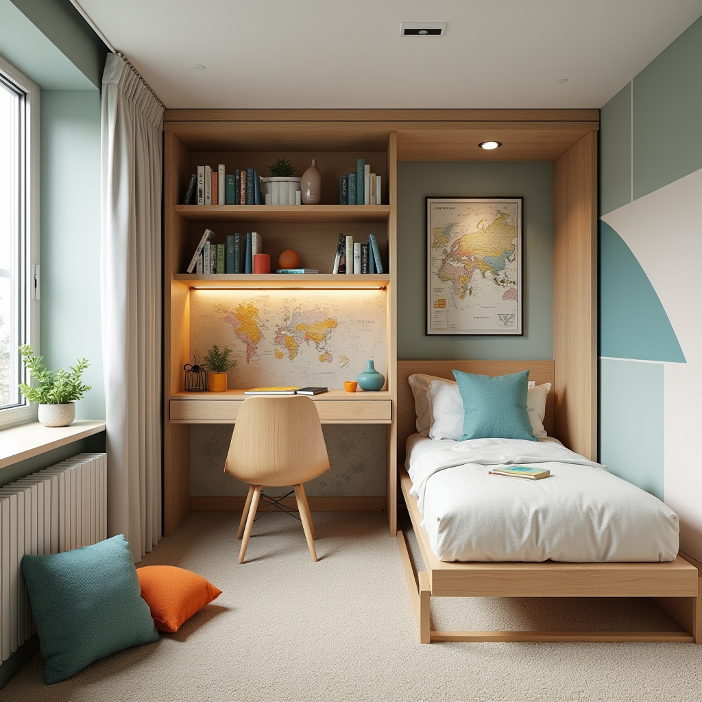 mid century kids room 23