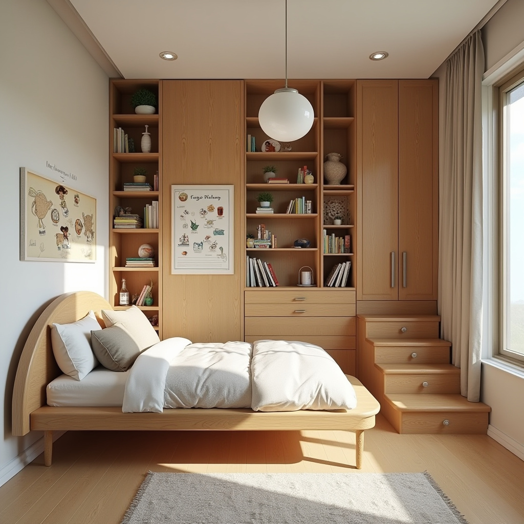 mid century kids room 33