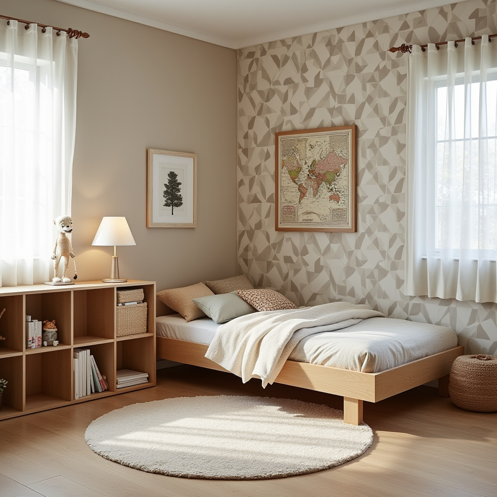 mid century kids room 35
