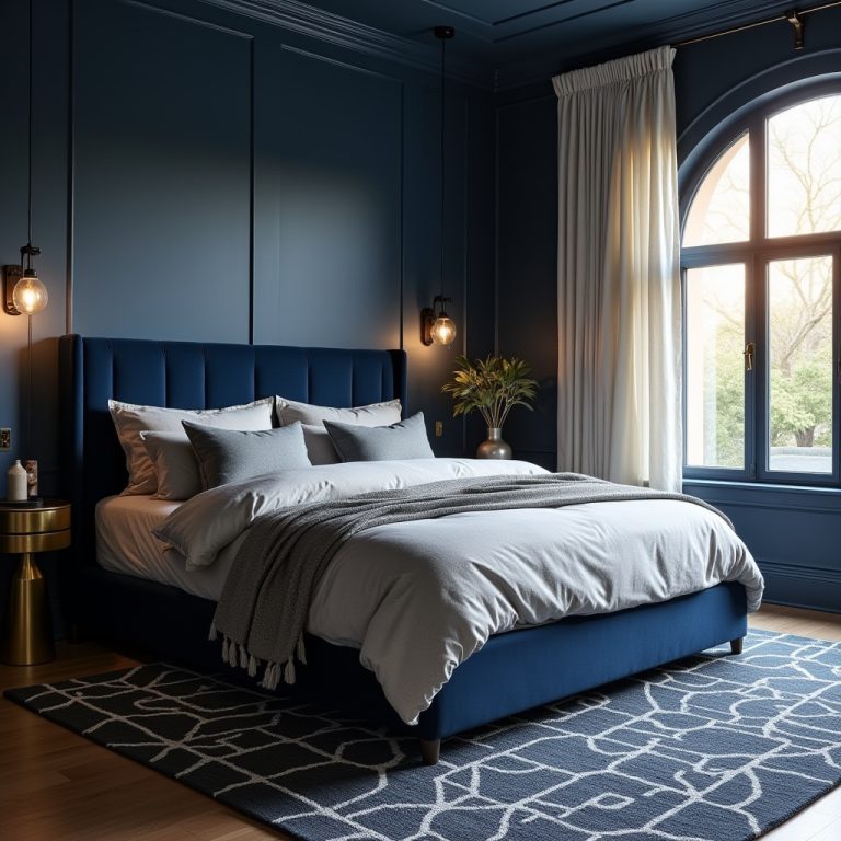 midnight blue bedroom 1