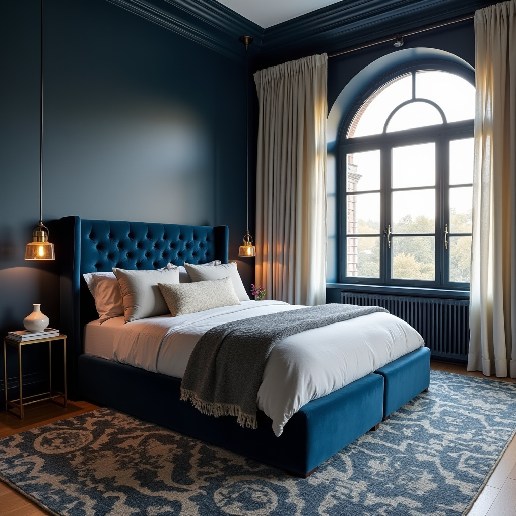 midnight blue bedroom 2