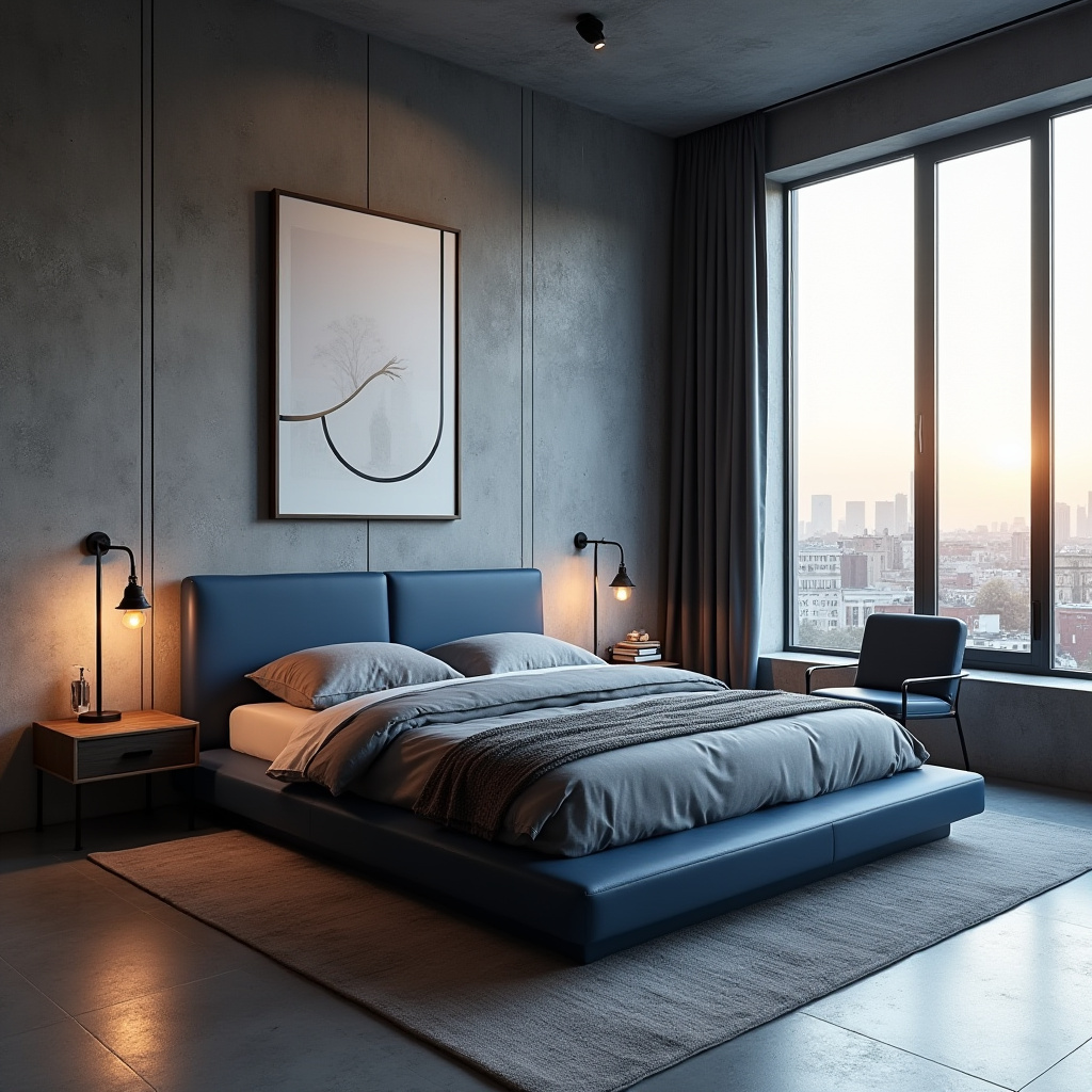 midnight blue bedroom 33