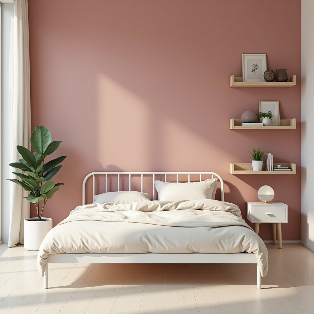 minimalist bedroom pink 11
