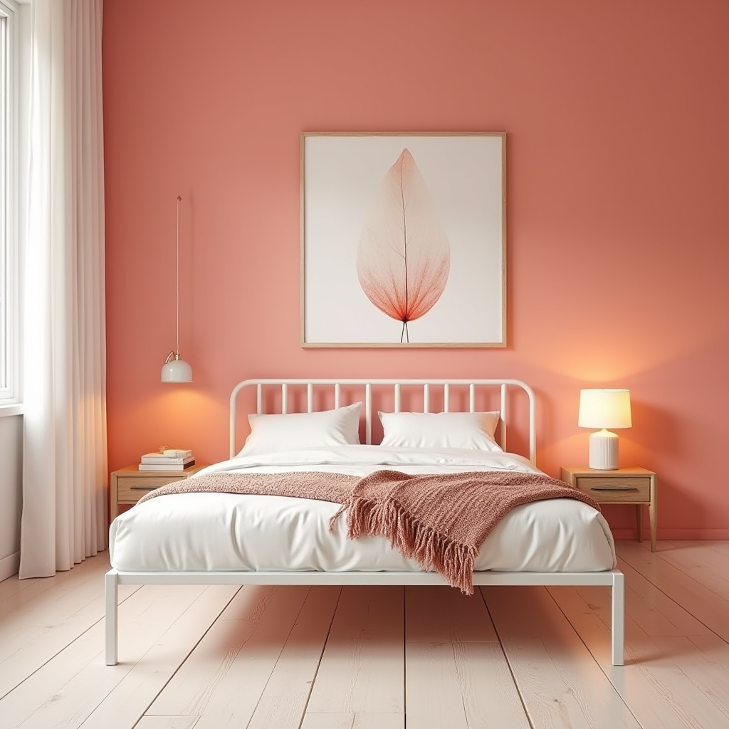minimalist bedroom pink 18
