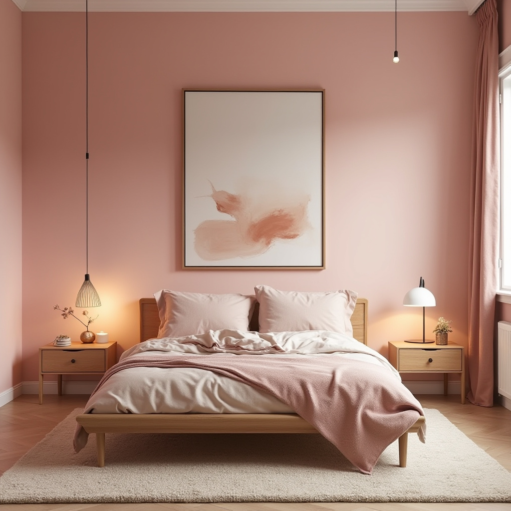 minimalist bedroom pink 21