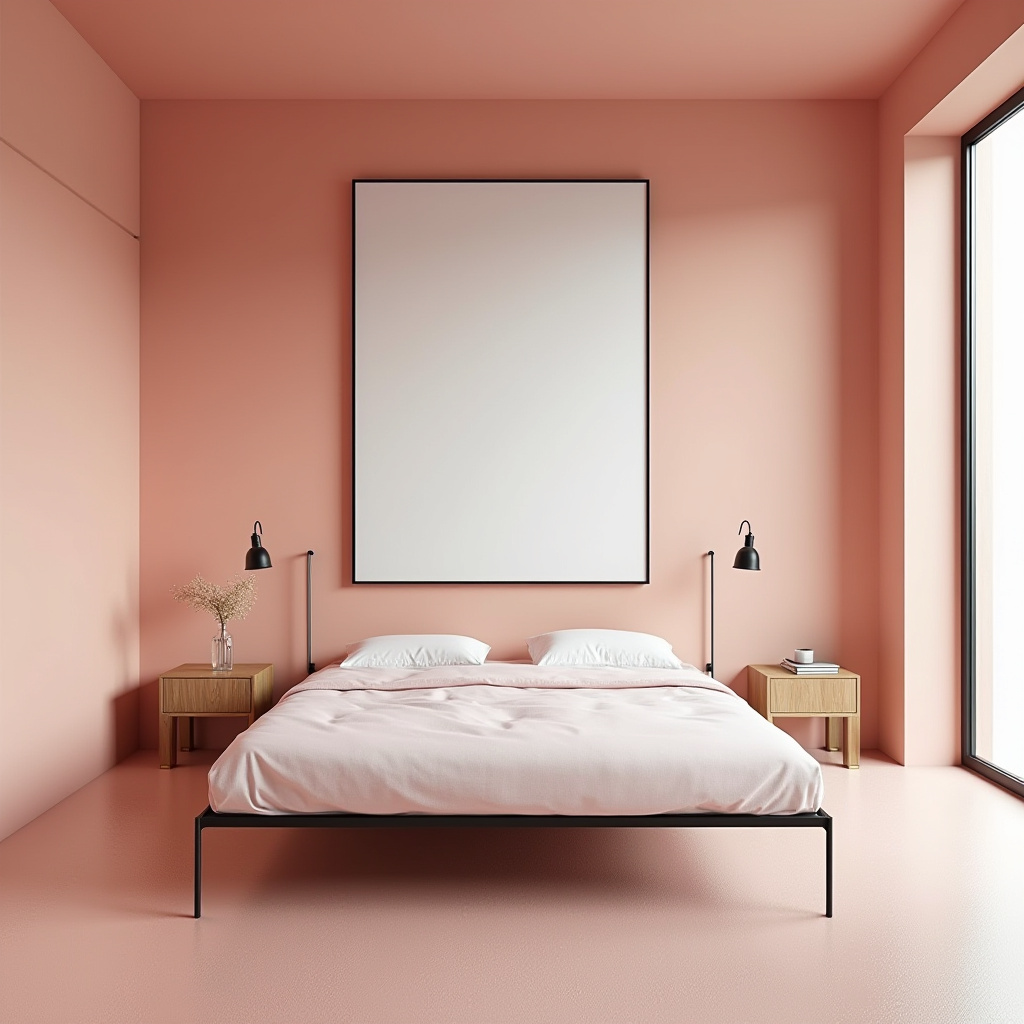 minimalist bedroom pink 26