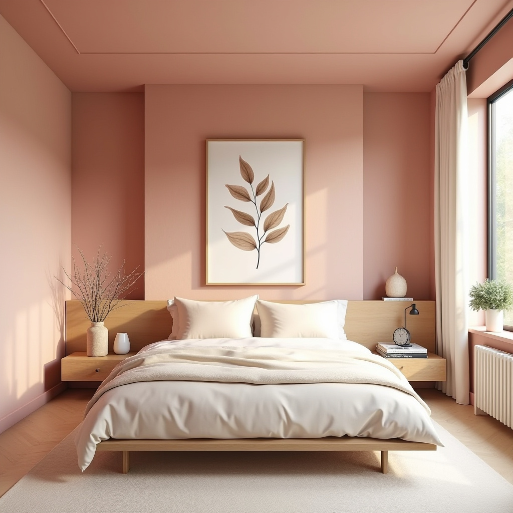 minimalist bedroom pink 27