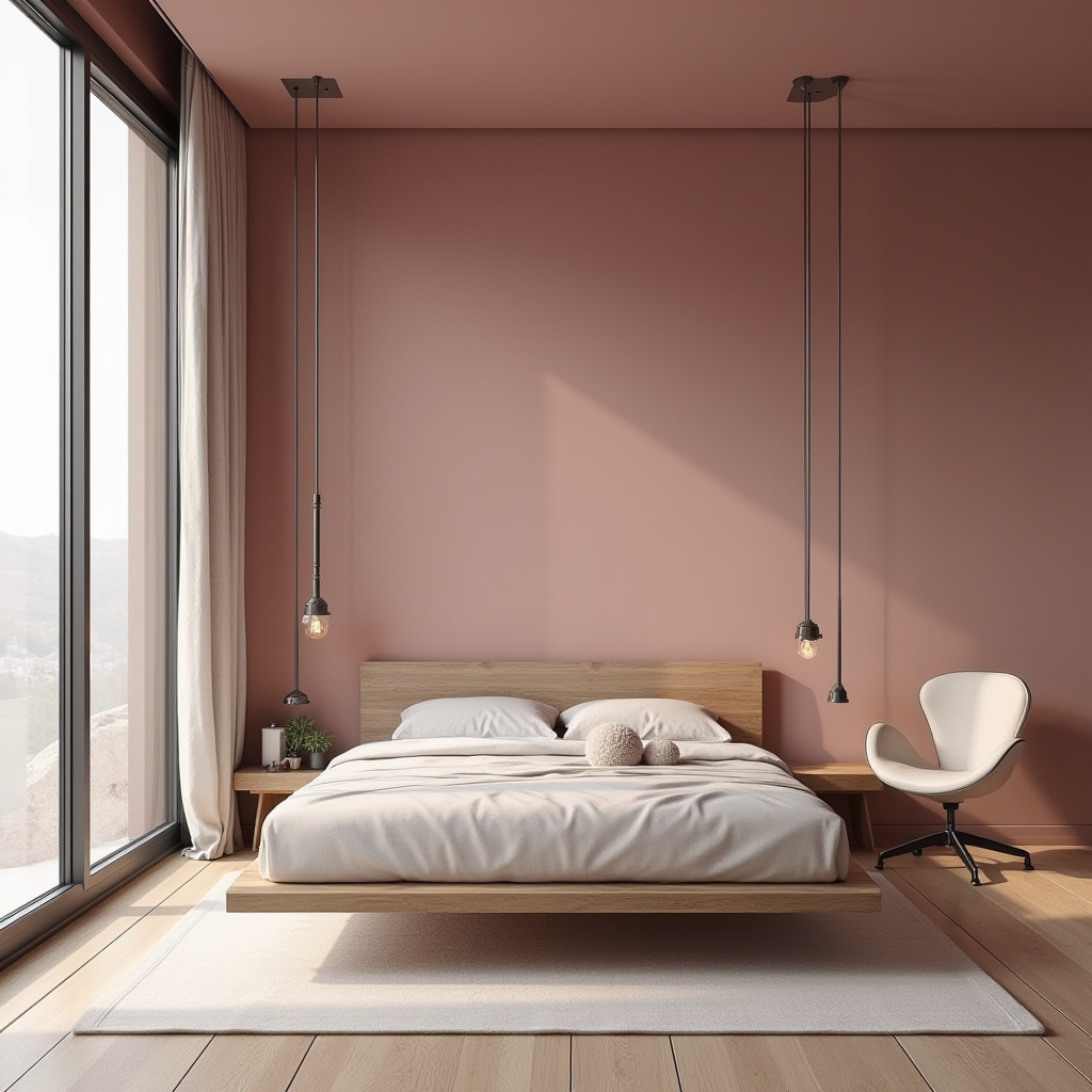 minimalist bedroom pink 30