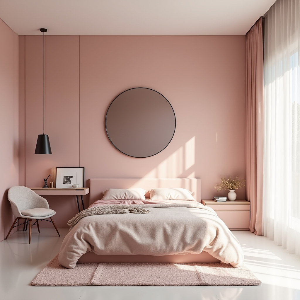 minimalist bedroom pink 33