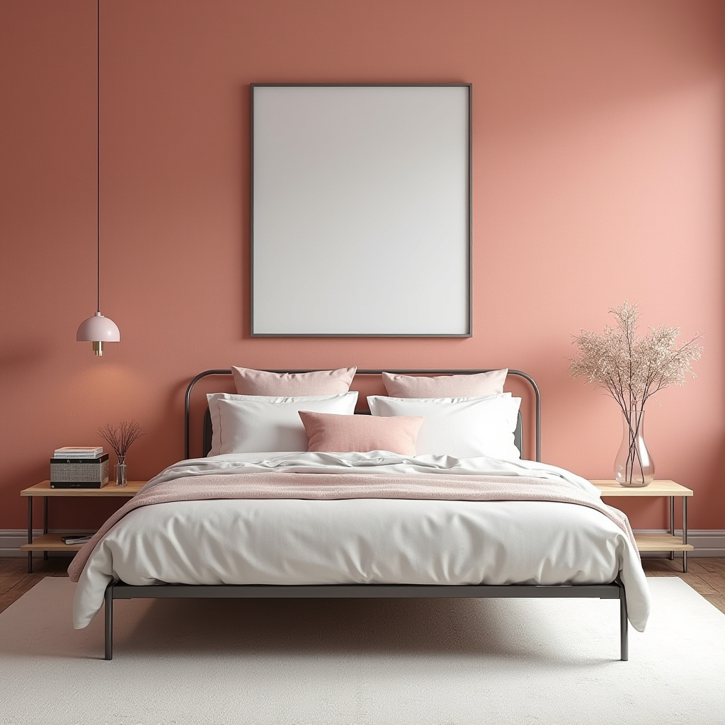 minimalist bedroom pink 35