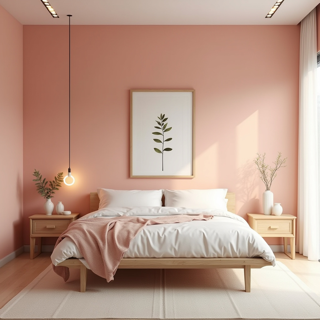 minimalist bedroom pink 37