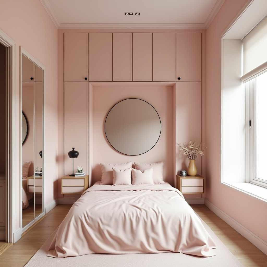 minimalist bedroom pink 40