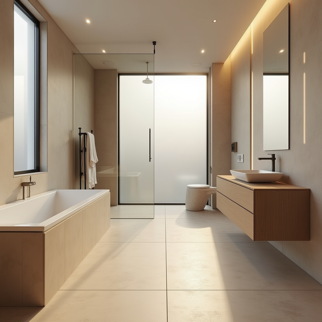 modern beige bathroom 2