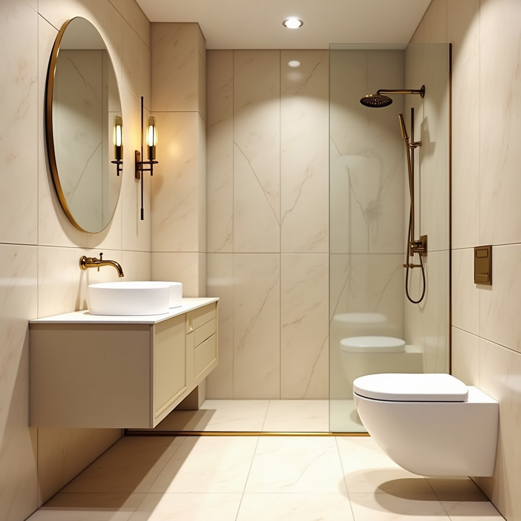 modern beige bathroom 35
