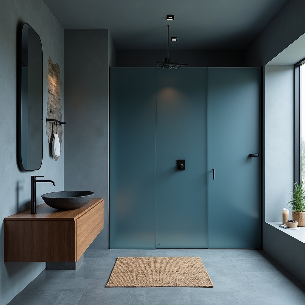 modern blue bathroom 21
