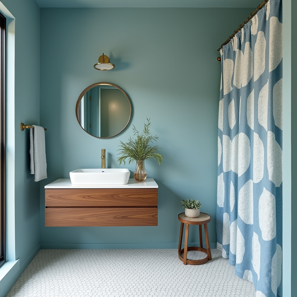 modern blue bathroom 23