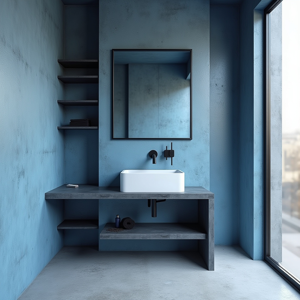 modern blue bathroom 27