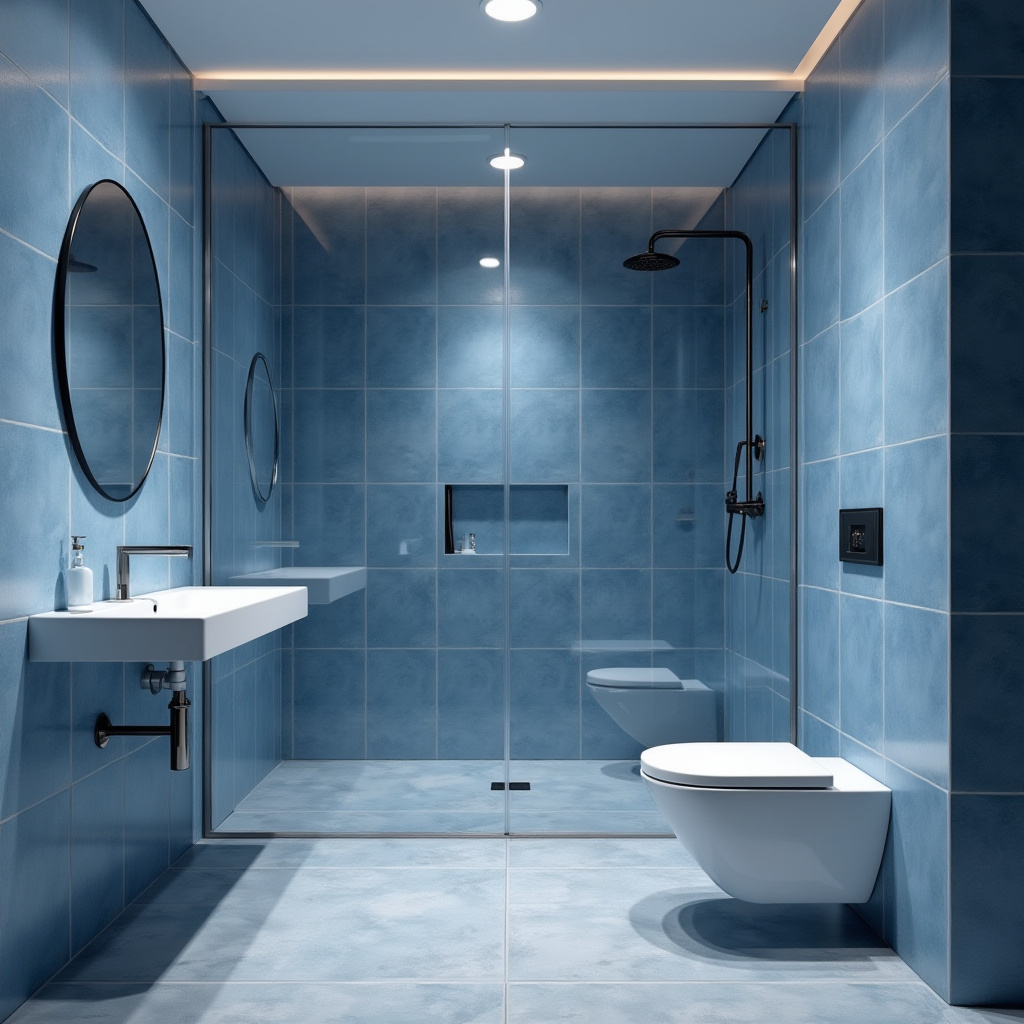 modern blue bathroom 35