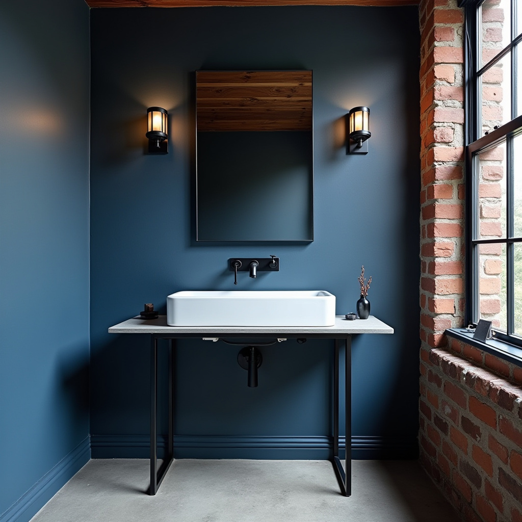 modern blue bathroom 39