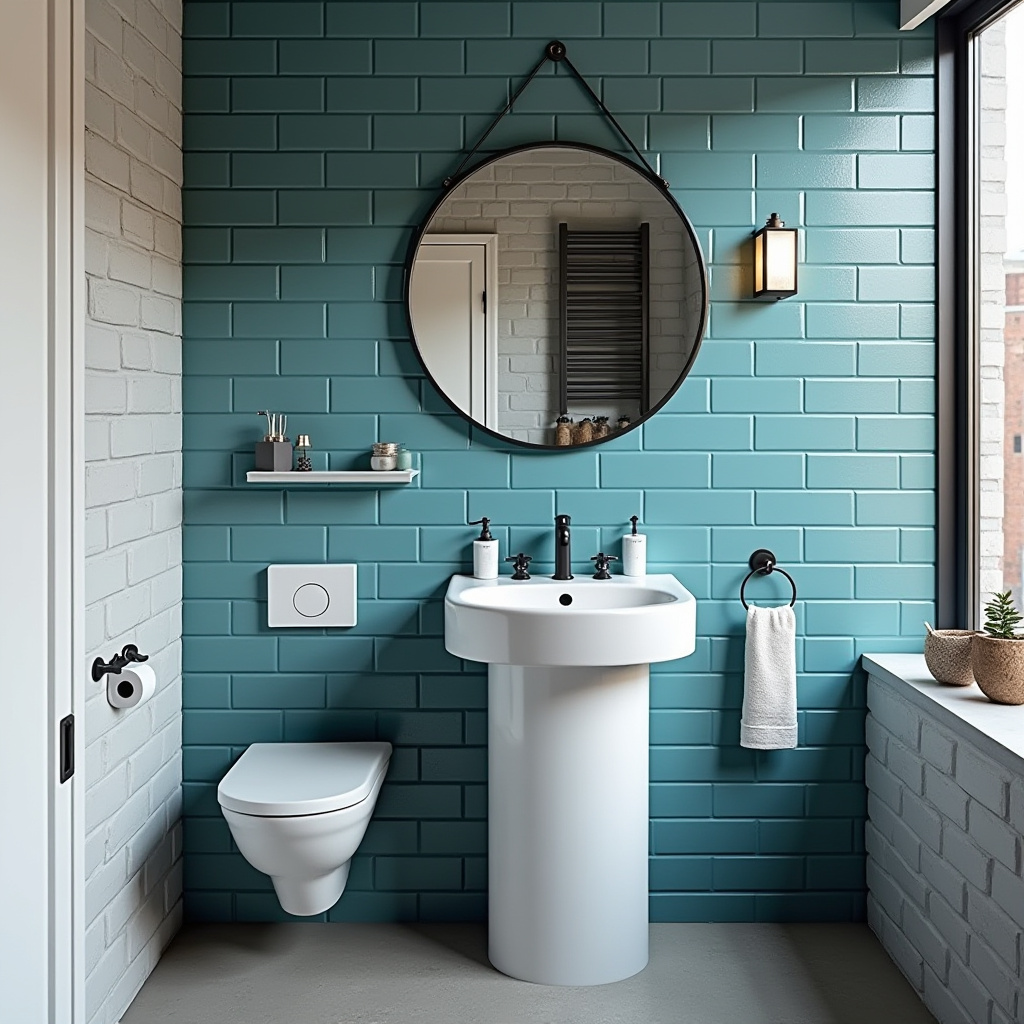 modern blue bathroom 5
