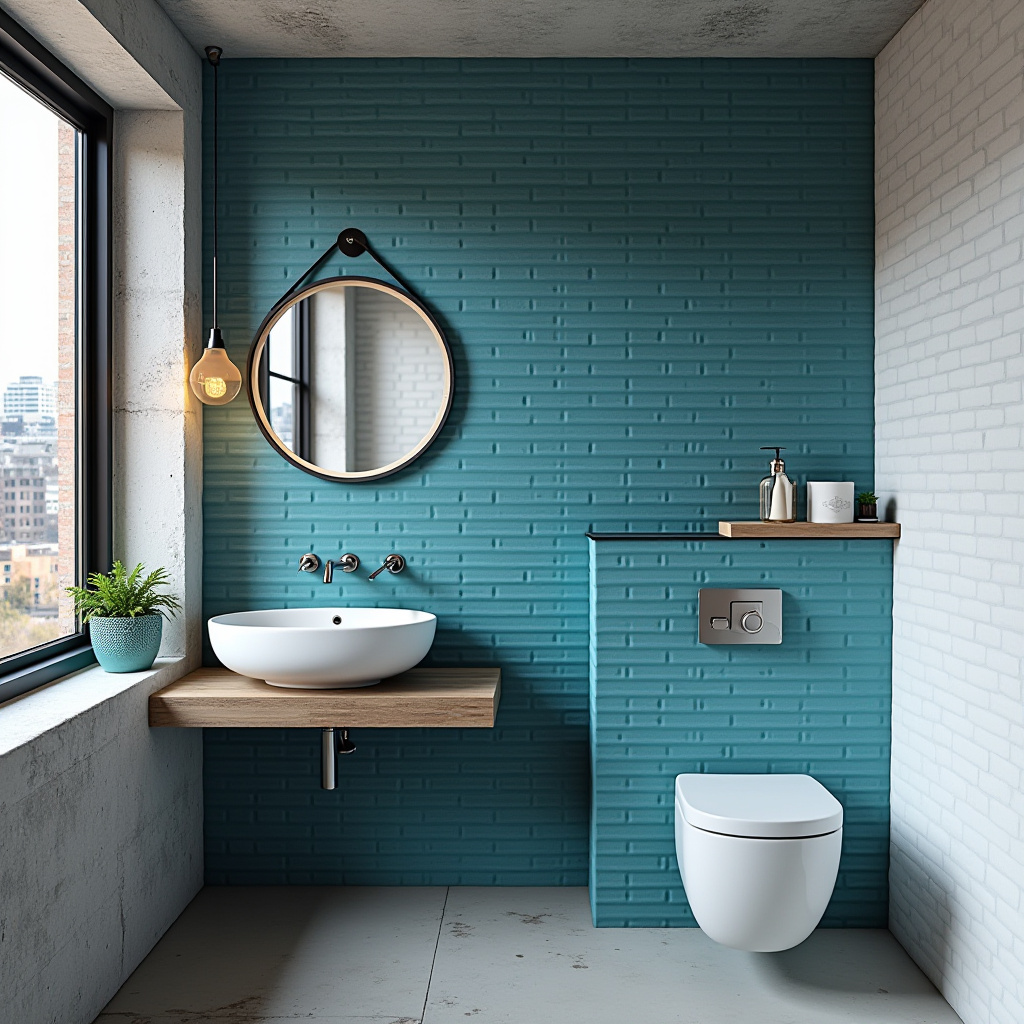 modern blue bathroom 6