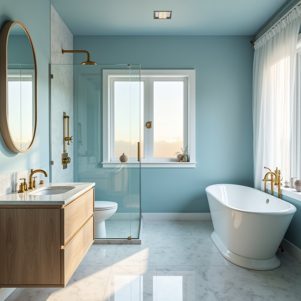 modern blue bathroom 8